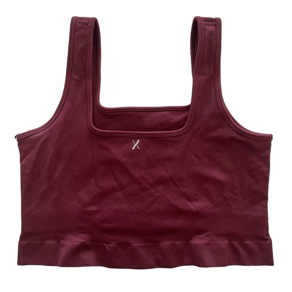 NWT KNIX Dark Cherry Good to Go Seamless Crop Tank XXL - Picture 3 of 12